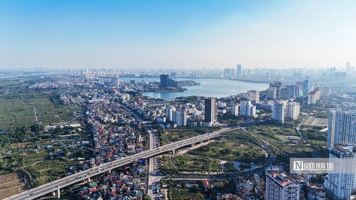 Theo phối cảnh của Viện Quy hoạch xây dựng Hà Nội, tòa tháp nằm trên trục kỷ nguyên mới, bên bờ hữu sông Hồng. 