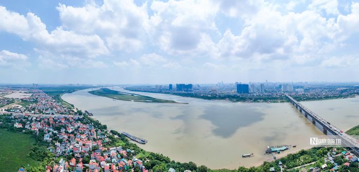 Trong ảnh là phân đoạn 2 từ cầu Thăng Long đến Thanh Trì được xác định là "phòng khách đô thị" - khu vực tái thiết đô thị, trung tâm dịch vụ tài chính, thương mại, đổi mới sáng tạo, bố trí các công trình điểm nhấn hình thành trục không gian lịch sử liên kết khu vực Hồ Tây - Cổ Loa.