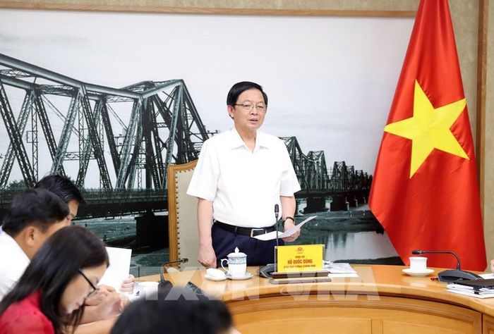 Phó Thủ tướng Hồ Quốc Dũng phát biểu. Ảnh: TTXVN phát