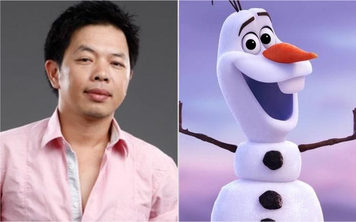 Thái hòa lồng tiếng nhân vật Olaf trong Nữ hoàng băng giá.