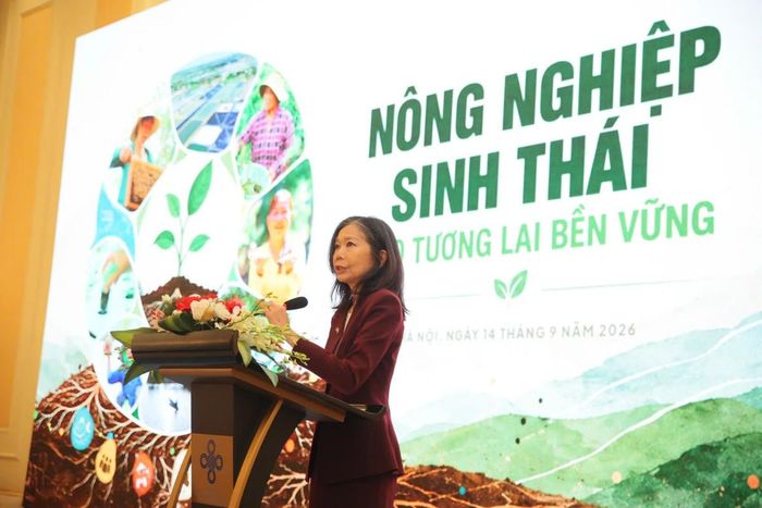 Bà Pauline Tamesis, Điều phối viên thường trú Liên Hợp Quốc tại Việt Nam khẳng định vai trò của Nông nghiệp sinh thái trong phát triển bền vững và hợp tác quốc tế