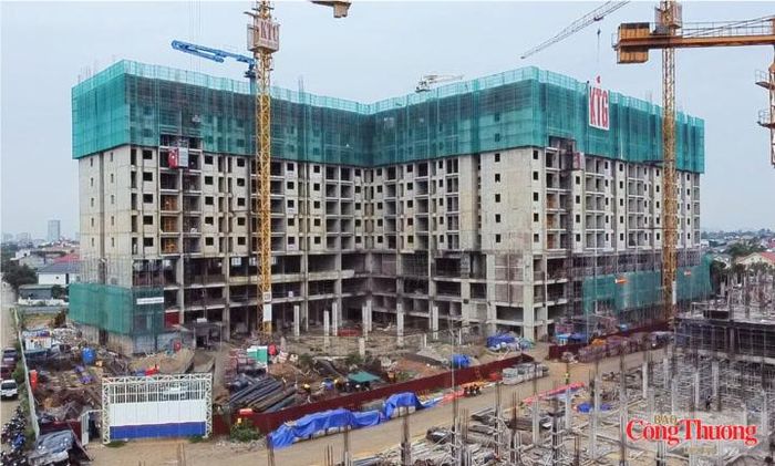 Dự án nhà ở xã hội ở phường Vinh Lộc đang được đẩy nhanh tiến độ xây dựng 