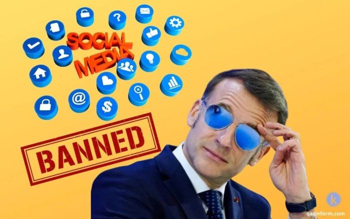 Tổng thống Pháp Emmanuel Macron cho biết chính phủ đã sửa đổi đề xuất cấm trẻ em dưới 15 tuổi sử dụng mạng xã hội, sau khi cơ quan hiến pháp của nước này bác bỏ nỗ lực đầu tiên vào tháng 8. Ảnh: Ảnh ghép chụp màn hình và @abcnewsaustralia.