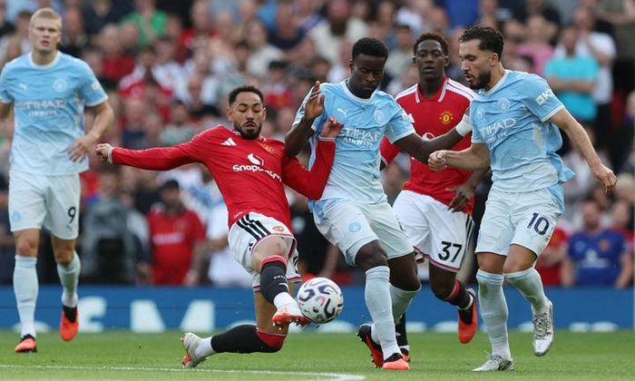 Man Utd đấu với Man City ở vòng 4 Ngoại hạng Anh. (Ảnh: Reuters)