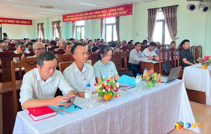 Công tác tập huấn, bồi dưỡng cho cán bộ hội nông dân góp nâng cao trình độ, bản lĩnh, đáp ứng yêu cầu nhiệm vụ hiện nay. Ảnh: NGỌC QUỐC