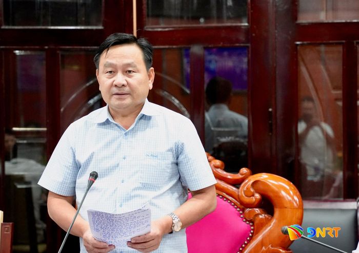 Phó Chủ tịch HĐND thành phố Nguyễn Công Thanh phát biểu tại buổi làm việc. Ảnh: T.CÔNG