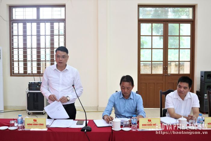 Bí thư Đảng ủy xã Quốc Việt làm rõ một số nội dung Đoàn Kiểm tra quan tâm