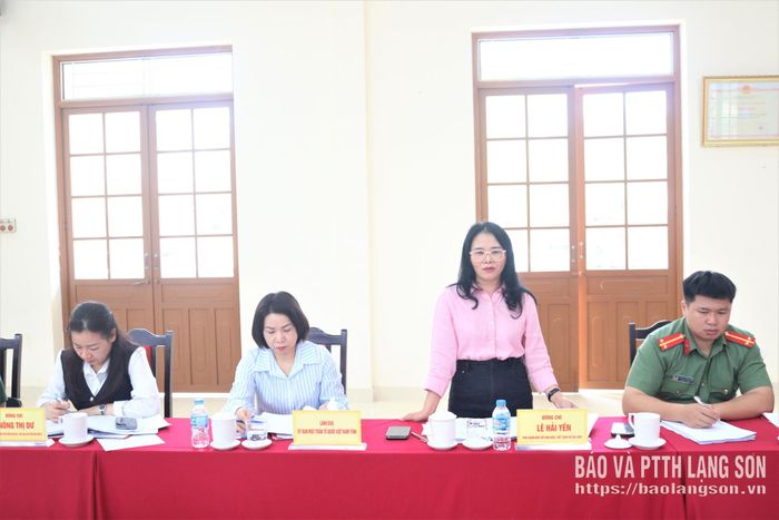 Lãnh đạo Sở Văn hóa, Thể thao và Du lịch phát biểu tại buổi kiểm tra