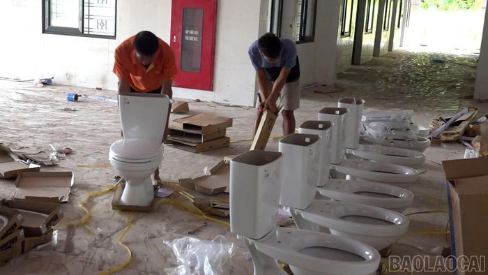 Công tác hoàn thiện đang được đẩy nhanh.