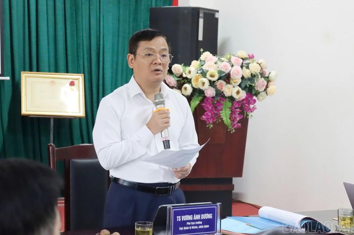 Tiến sĩ Vương Ánh Dương phát biểu kết luận tại buổi làm việc.