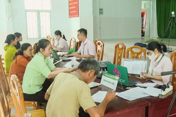 Chương trình tín dụng ưu đãi được giải ngân tới tận địa bàn dân cư để phục vụ người dân