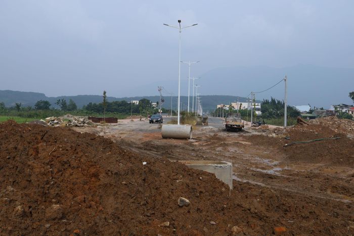 Hiện trạng đoạn đầu tuyến dự án Đường N26 tại xã Tánh Linh