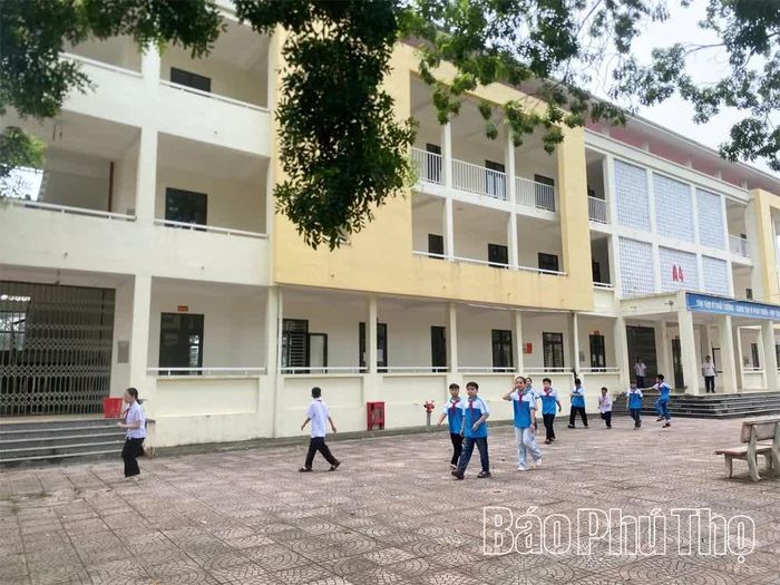 Một góc Trường THCS Lập Thạch.