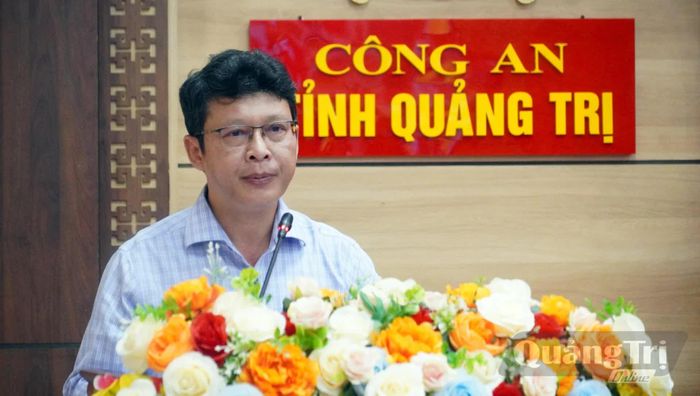 Đại diện lãnh đạo Văn phòng Tỉnh ủy báo cáo kết quả thực hiện nhiệm vụ Cơ quan Thường trực Ban Chỉ đạo - Ảnh: N.M