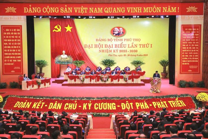  Đại hội Đảng bộ tỉnh Phú Thọ lần thứ I nhiệm kỳ 2025-2030 đã diễn ra thành công tốt đẹp. (Ảnh phutho.dcs.vn). 