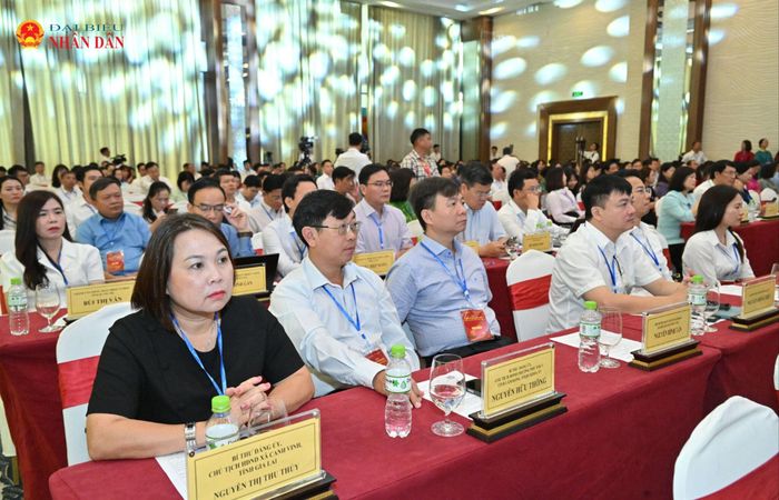 Các đại biểu dự Hội nghị Cộng tác viên toàn quốc của Báo Đại biểu Nhân dân. Ảnh: Quang Khánh