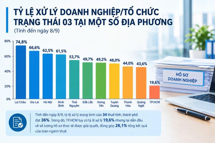 Tỷ lệ trung bình toàn ngành thuế đạt được trong chiến dịch làm sạch mã số thuế đến nay là 36%.