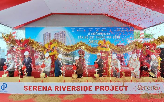 Lễ khởi công dự án Serena Riverside do Công ty Cổ phần Đầu tư Đạt Phước làm chủ đầu tư.
