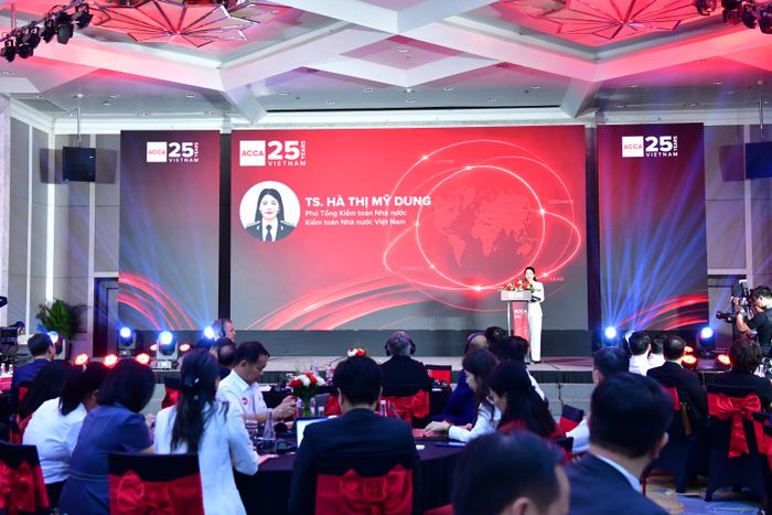Lễ kỷ niệm 25 năm có chủ đề “ACCA Việt Nam: 25 năm tạo dựng giá trị, kiến tạo tương lai”. Ảnh: N.LY