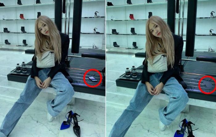 Rosé từng nhiều lần xuất hiện với iPhone ngay sau khi kết thúc hợp đồng với Samsung