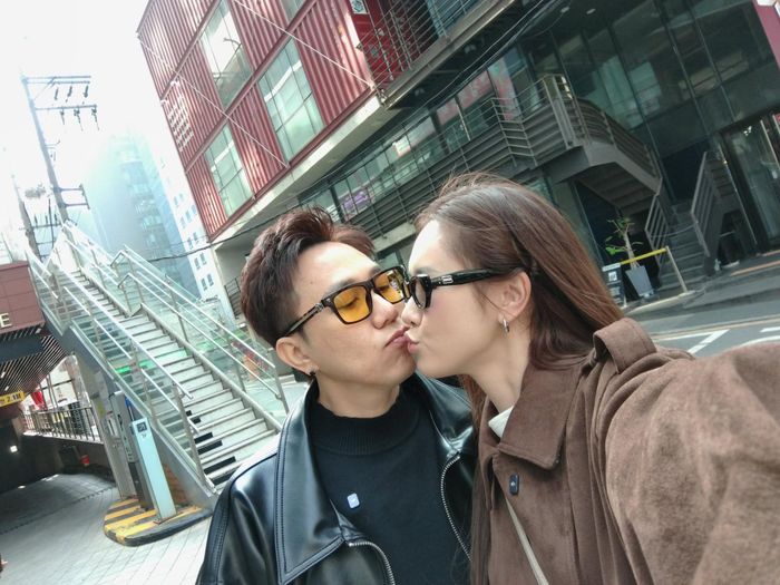 Nam diễn viên tỏ tình với Anh Phạm vào Valentine năm 2023. Ảnh: FBNV