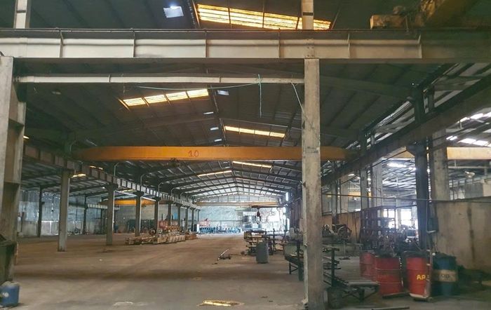 Khu đất và nhà xưởng đang được thanh lý với giá 180 tỷ đồng. (Ảnh: Đ.V)