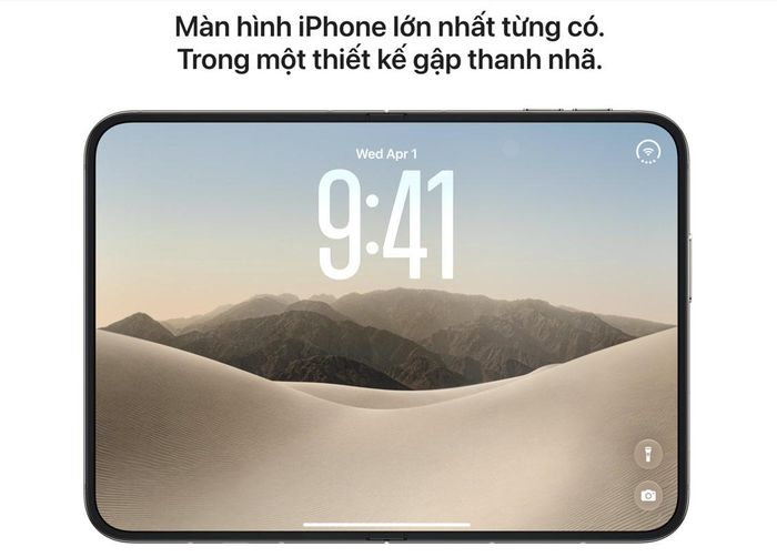 iPhone Duo đại diện cho dòng iPhone màn hình gập đầu tiên của Apple.