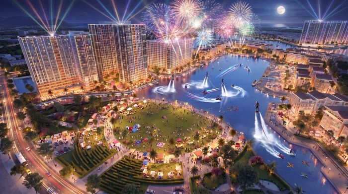 Hệ sinh thái Festival Island kiến tạo tâm điểm giải trí 24/7 với show diễn, lễ hội và pháo hoa rực rỡ. Ảnh: SG