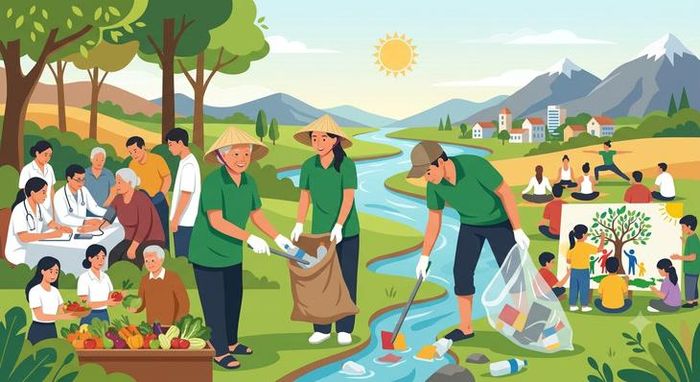 Tăng cường công tác bảo vệ môi trường. Ảnh thiết kế: LB
