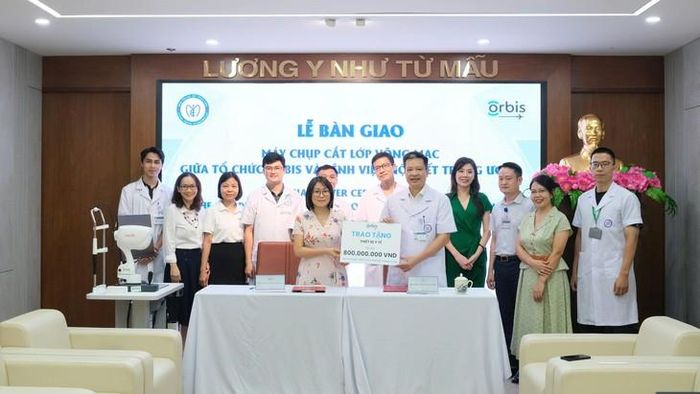 Bệnh viện Nội tiết Trung ương và Tổ chức Orbis từng bước hoàn thiện mô hình chăm sóc mắt toàn diện cho người bệnh đái tháo đường. Ảnh: Ngọc Anh