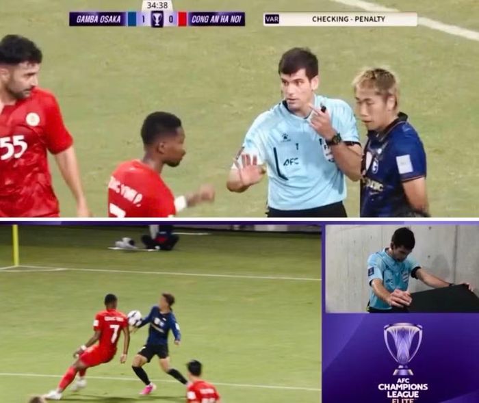 Trọng tài tham khảo VAR, hủy quyết định thổi phạt penalty với Công an Hà Nội FC