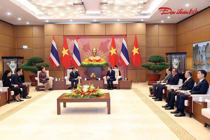 Quang cảnh buổi hội kiến. Ảnh: Quang Vinh