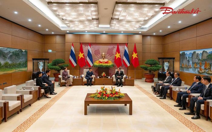Quang cảnh buổi hội kiến. Ảnh: Quang Vinh