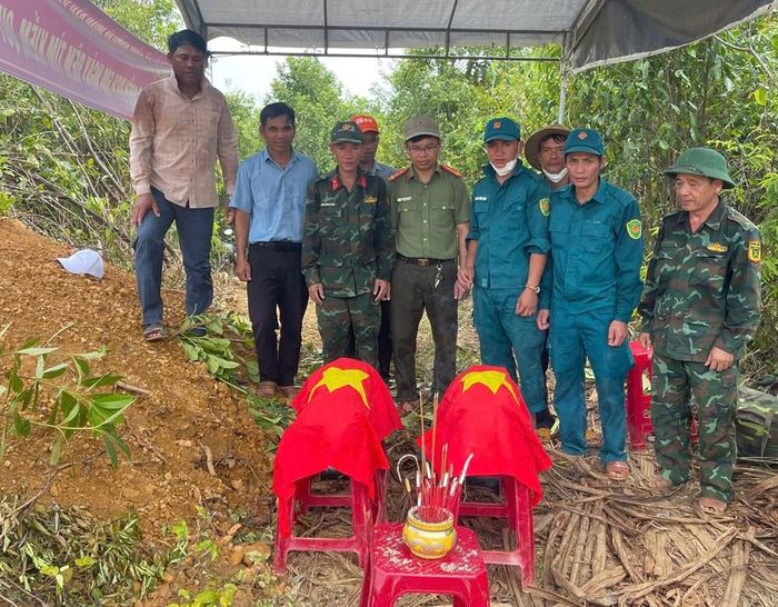 Hài cốt liệt sĩ được phát hiện tại khu vực thôn Đồng Răm