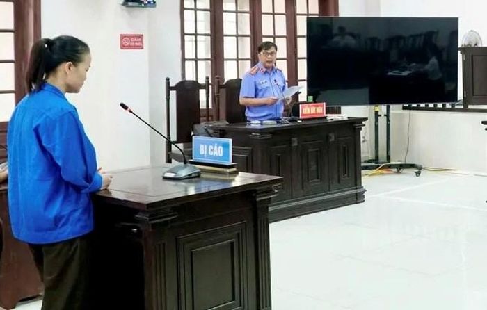 Bị cáo Trần Thị Hồng Nguyên tại phiên tòa. Ảnh: Đức Triển