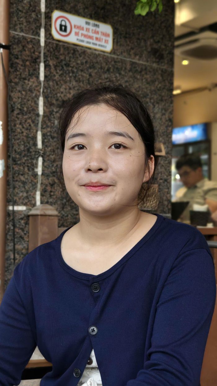  Thò Thị Dính trong buổi gặp với phóng viên báo Thể thao và Văn hóa hôm 12/9 tại Hà Nội. Ảnh: Huy Thông 