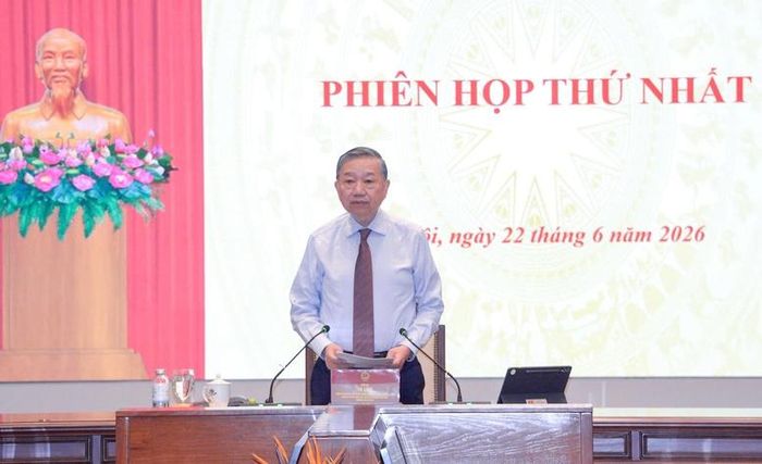 Ngày 22/6/2026, Tổng Bí thư, Chủ tịch nước Tô Lâm chủ trì phiên họp đầu tiên của Ban Chỉ đạo Trung ương về hoàn thiện thể chế và thực thi pháp luật