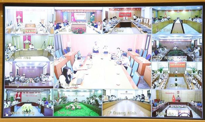 Hội nghị được kết nối trực tuyến với các địa phương - Ảnh: chinhphu.vn/Gia Huy