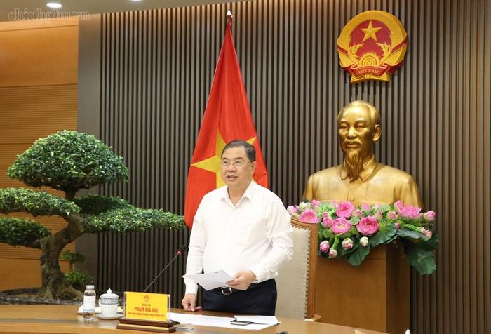 Phó Thủ tướng Thường trực Phạm Gia Túc cho ý kiến về chủ trương đầu tư xây dựng Tổ hợp Công nghiệp đường sắt - Ảnh: chinhphu.vn/Nguyễn Hoàng