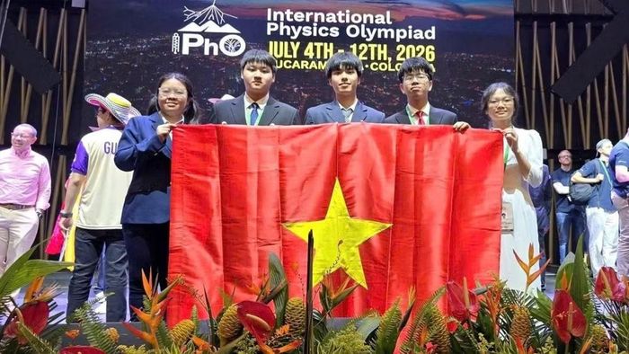 Đội tuyển Việt Nam tham dự kỳ thi Olympic Vật lý quốc tế năm 2026. (Ảnh: Bộ Giáo dục và Đào tạo)
