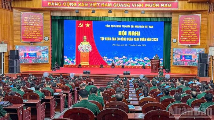 Quang cảnh Hội nghị tập huấn cán bộ công đoàn toàn quân năm 2026. (Ảnh: CÔNG VINH)