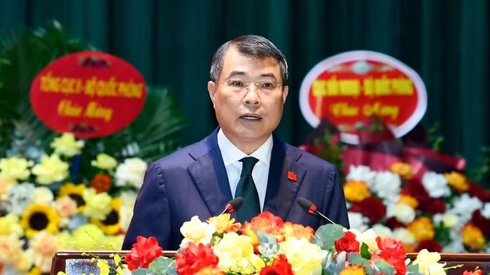 Thủ tướng Chính phủ Lê Minh Hưng phát biểu ý kiến tại Lễ khai giảng. (Ảnh: Tuấn Huy/Báo Quân đội nhân dân)