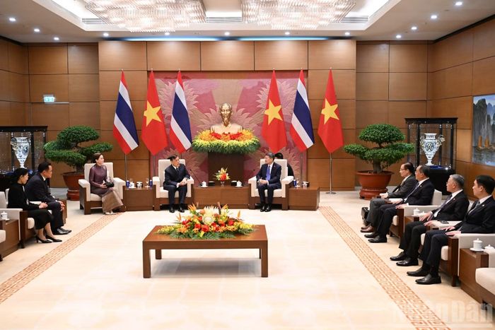 Quang cảnh hội kiến. (Ảnh TRẦN HẢI)