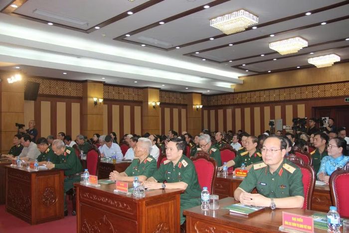 Đại biểu đại diện các cơ quan Trung ương, địa phương, đơn vị Quân đội, các doanh nghiệp, nhà tài trợ tham dự hội nghị. (Ảnh: VŨ MINH)