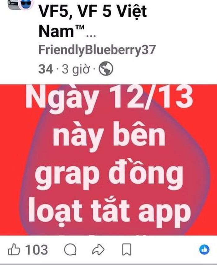 Những lời kêu gọi tắt app được tạo bởi các tài khoản ẩn danh.