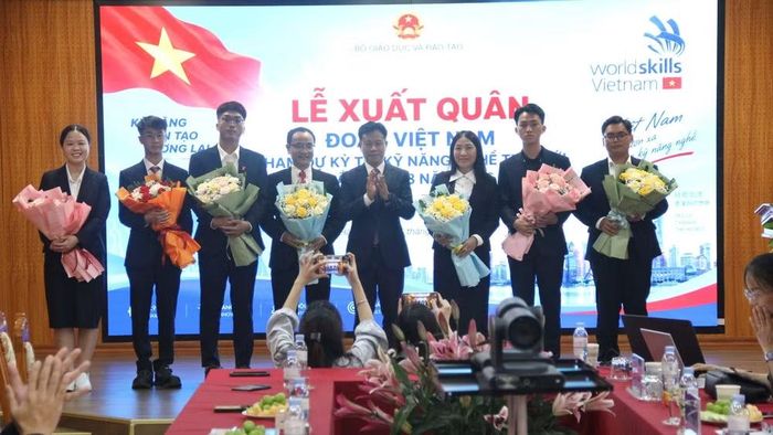 Đoàn Việt Nam xuất quân tham dự Kỳ thi kỹ năng nghề thế giới năm 2026. (Ảnh: ĐTT)