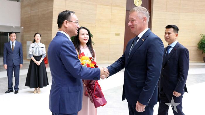 Thượng tướng Phạm Thế Tùng, Ủy viên Trung ương Đảng, Thứ trưởng Bộ Công an và Thứ trưởng Bộ Nội vụ Belarus Dmitry Korodyuk.