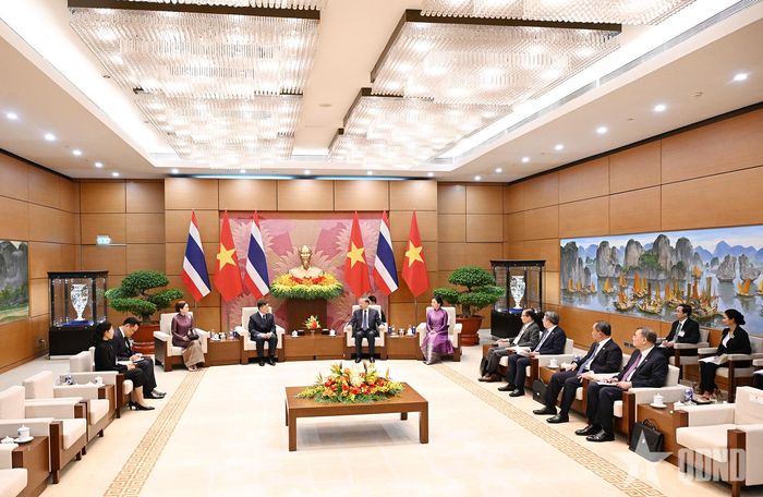 Quang cảnh hội đàm. Ảnh: TRỌNG HẢI