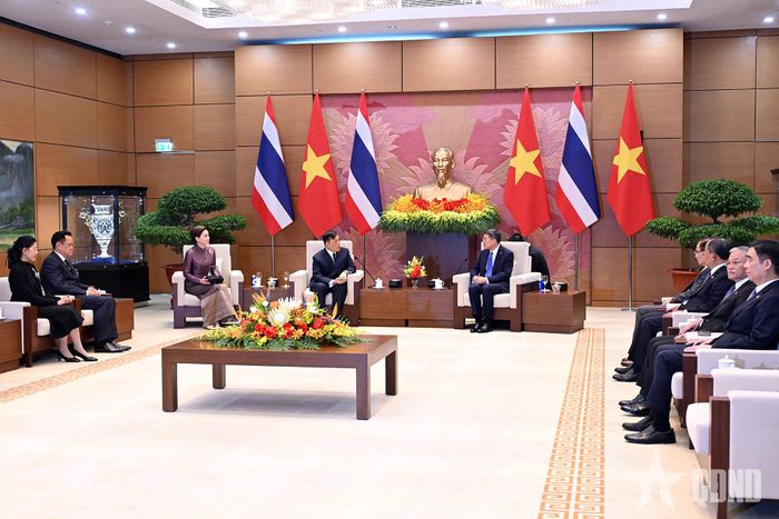 Quang cảnh cuộc hội kiến. Ảnh: TRỌNG HẢI 