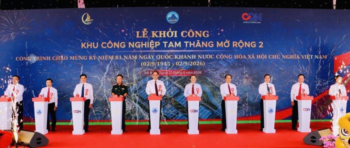Khu công nghiệp Tam Thăng 2 khởi công 4 hạng mục hạ tầng.